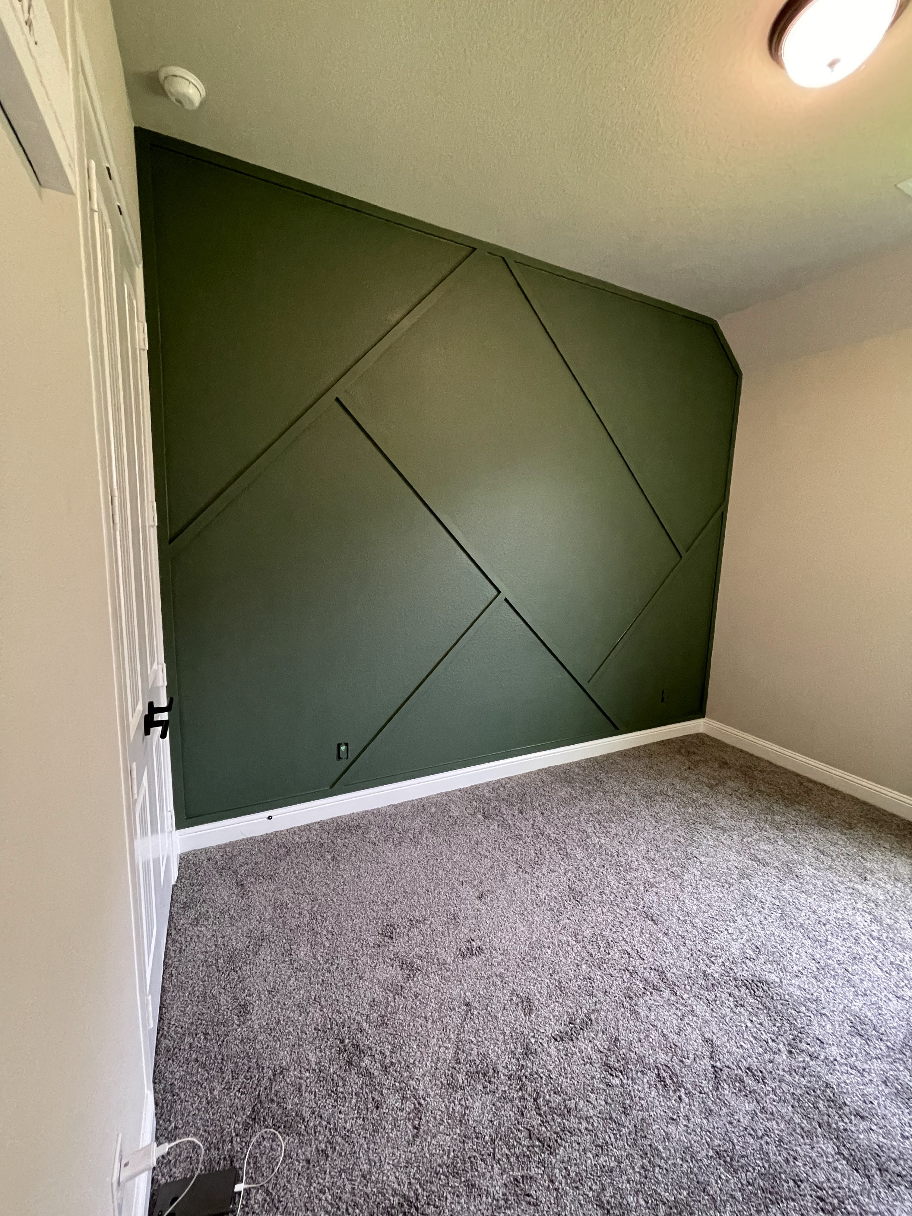 Wall after remodel